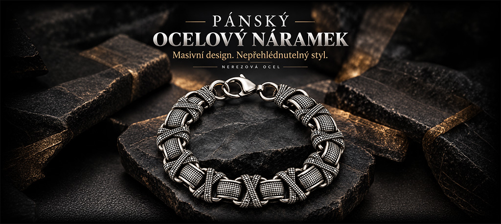 Pánský ocelový náramek Vargan (7)
